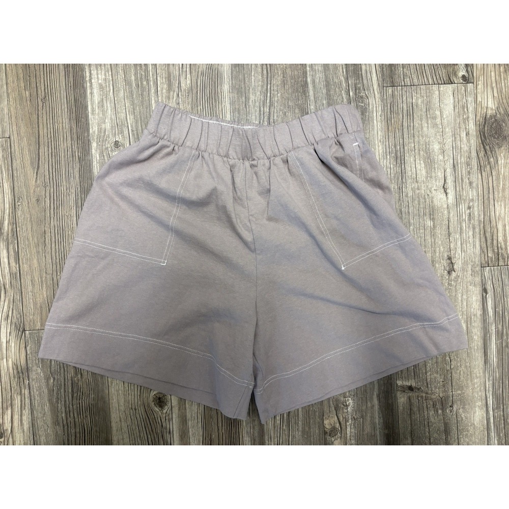 Free People Beach Strada Shorts Granola Girl Oversized Pull On Beige Relaxed Fit